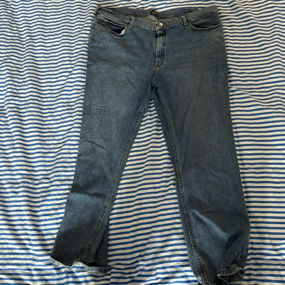 Lee’s Straight Medium Wash Jeans 40x30 - Picture 1 of 3